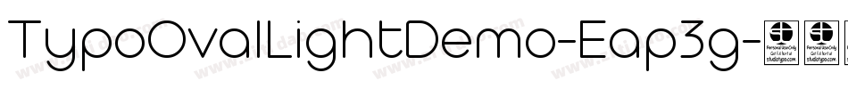 TypoOvalLightDemo-Eap3g字体转换