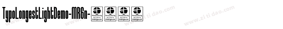 TypoLongestLightDemo-MR6n字体转换