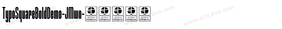 TypoSquareBoldDemo-JMwo字体转换