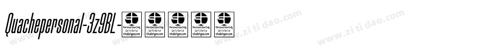 Quachepersonal-3z9BL字体转换