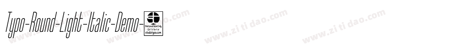 Typo-Round-Light-Italic-Demo字体转换