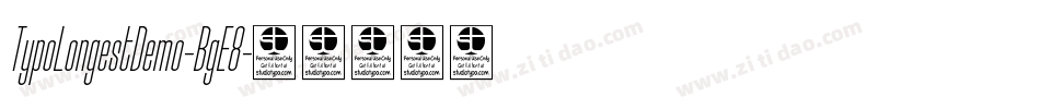 TypoLongestDemo-BgE8字体转换