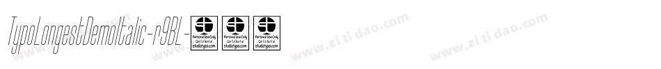 TypoLongestDemoItalic-r9BL字体转换