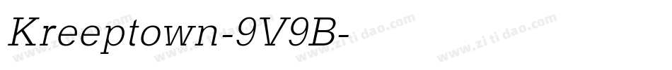 Kreeptown-9V9B字体转换