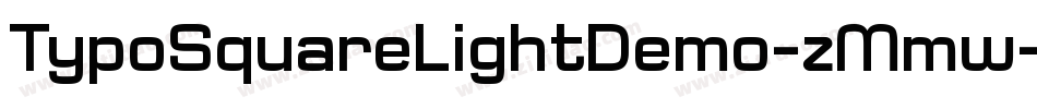 TypoSquareLightDemo-zMmw字体转换