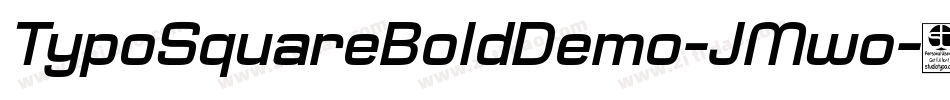 TypoSquareBoldDemo-JMwo字体转换