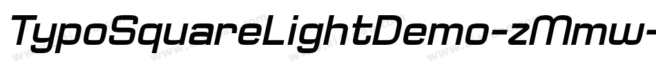 TypoSquareLightDemo-zMmw字体转换