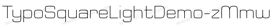 TypoSquareLightDemo-zMmw字体转换