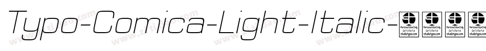 Typo-Comica-Light-Italic字体转换