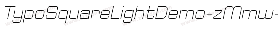 TypoSquareLightDemo-zMmw字体转换