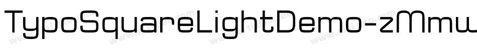 TypoSquareLightDemo-zMmw字体转换
