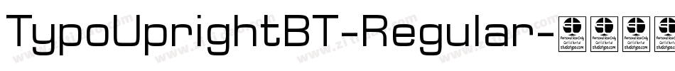 TypoUprightBT-Regular字体转换