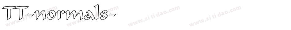 TT-normals字体转换