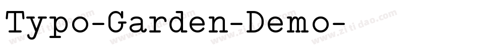 Typo-Garden-Demo字体转换
