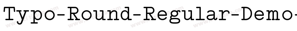 Typo-Round-Regular-Demo字体转换