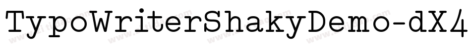 TypoWriterShakyDemo-dX46字体转换