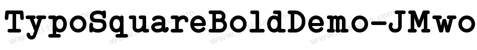 TypoSquareBoldDemo-JMwo字体转换