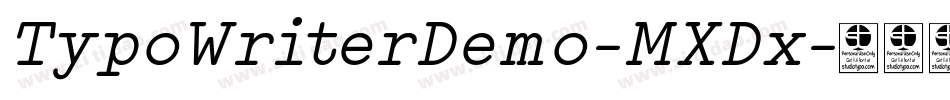 TypoWriterDemo-MXDx字体转换