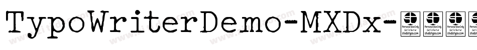 TypoWriterDemo-MXDx字体转换