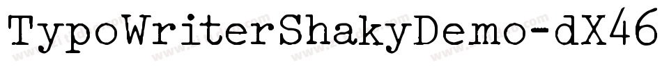 TypoWriterShakyDemo-dX46字体转换