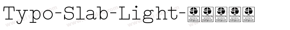 Typo-Slab-Light字体转换