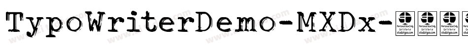 TypoWriterDemo-MXDx字体转换