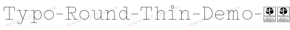 Typo-Round-Thin-Demo字体转换