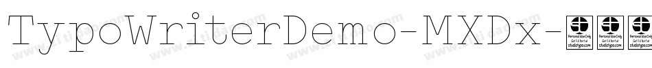TypoWriterDemo-MXDx字体转换