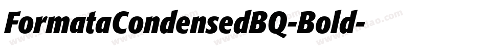FormataCondensedBQ-Bold字体转换