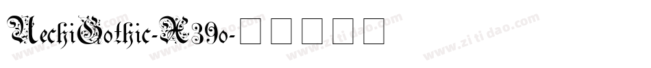 UechiGothic-X39o字体转换
