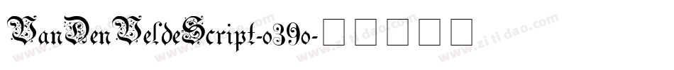 VanDenVeldeScript-o39o字体转换