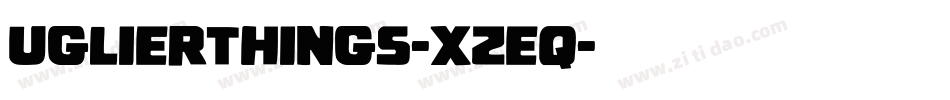 UglierThings-xzeq字体转换