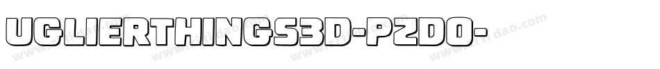 UglierThings3D-pzdO字体转换