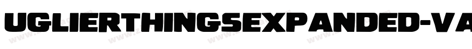 UglierThingsExpanded-VaZB字体转换
