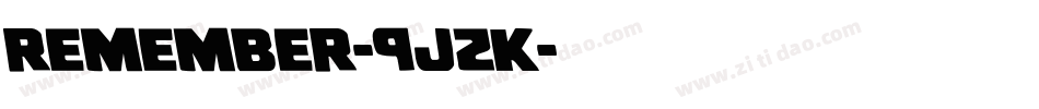 Remember-9JzK字体转换