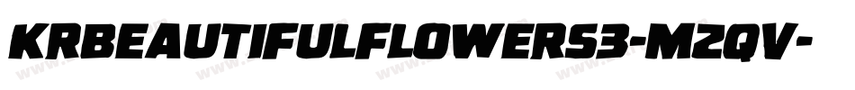 KrBeautifulFlowers3-mZqV字体转换