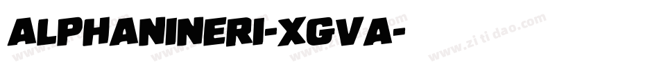 AlphaNinerI-XGVa字体转换