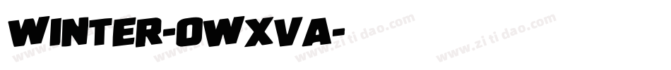 Winter-owxVa字体转换