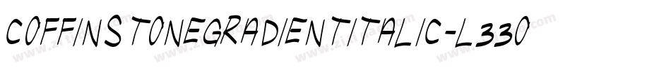 CoffinStoneGradientItalic-L33O4字体转换