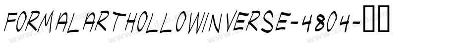 FormalArtHollowInverse-48o4字体转换