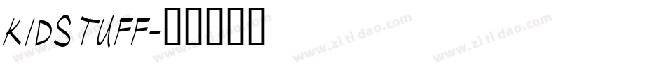 Kidstuff字体转换