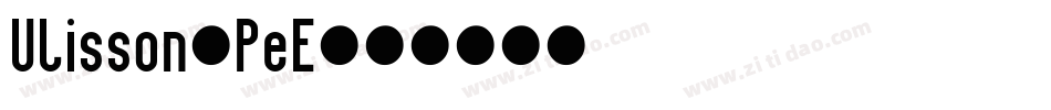 Ulisson-PeE字体转换