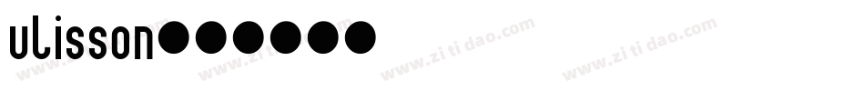 ulisson字体转换