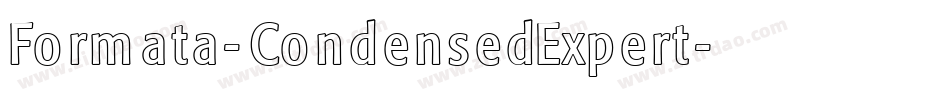 Formata-CondensedExpert字体转换