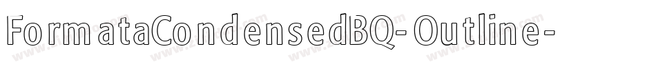 FormataCondensedBQ-Outline字体转换