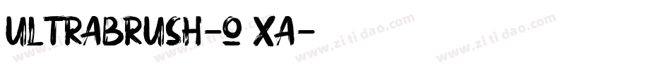 Ultrabrush-o7XA字体转换