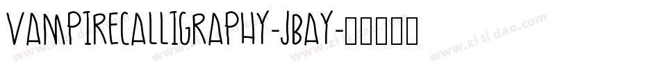 Vampirecalligraphy-jBAy字体转换