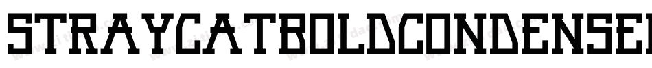 StrayCatBoldCondensed-W8aV字体转换