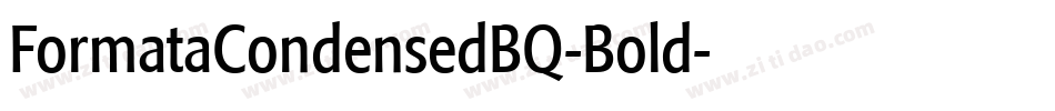 FormataCondensedBQ-Bold字体转换