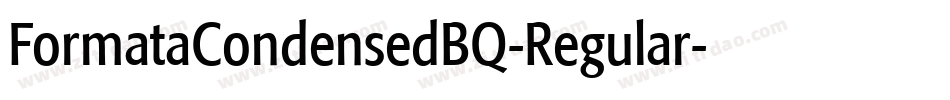FormataCondensedBQ-Regular字体转换